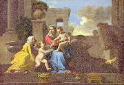 Nicolas Poussin, Heilige Familie auf der Treppe